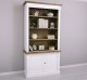 Biblioteca 2 usi BAS + vitrina deschisa SUP, Colectia Directoire, scara nu este inclusa in pret de la Rustic Butique OUTPS75BAS+PS471SUP - Culoare Ext._P004 / Culoare Int., Top_P079 - DUBLU COLOR