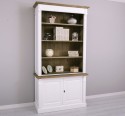 Biblioteca 2 usi BAS + vitrina deschisa SUP, Colectia Directoire, scara nu este inclusa in pret de la Rustic Butique OUTPS75BAS+PS471SUP - Culoare Ext._P004 / Culoare Int., Top_P079 - DUBLU COLOR