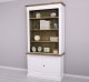 Biblioteca 2 usi BAS + vitrina deschisa SUP, Colectia Directoire, scara nu este inclusa in pret de la Rustic Butique OUTPS75BAS+PS471SUP - Culoare Ext._P004 / Culoare Int., Top_P079 - DUBLU COLOR