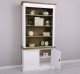 Biblioteca 2 usi BAS + vitrina deschisa SUP, Colectia Directoire, scara nu este inclusa in pret de la Rustic Butique OUTPS75BAS+PS471SUP - Culoare Ext._P004 / Culoare Int., Top_P079 - DUBLU COLOR