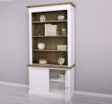 Biblioteca 2 usi BAS + vitrina deschisa SUP, Colectia Directoire, scara nu este inclusa in pret de la Rustic Butique OUTPS75BAS+PS471SUP - Culoare Ext._P004 / Culoare Int., Top_P079 - DUBLU COLOR