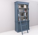Biblioteca 2 usi BAS + vitrina deschisa SUP, Colectia Directoire, scara nu este inclusa in pret de la Rustic Butique OUTPS75BAS+PS471SUP - Culoare Ext._P051 / Culoare Int._P077 - DUBLU COLOR