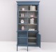 Biblioteca 2 usi BAS + vitrina deschisa SUP, Colectia Directoire, scara nu este inclusa in pret de la Rustic Butique OUTPS75BAS+PS471SUP - Culoare Ext._P051 / Culoare Int._P077 - DUBLU COLOR
