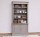 Biblioteca 2 usi BAS + vitrina deschisa SUP, Colectia Directoire, scara nu este inclusa in pret de la Rustic Butique PS75BAS + PS471SUP - Culoare_P029++P030A - 2 STRATURI DE CULORI ANTICHIZAT