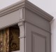 Biblioteca 2 usi BAS + vitrina deschisa SUP, Colectia Directoire, scara nu este inclusa in pret de la Rustic Butique PS75BAS + PS471SUP - Culoare_P029++P030A - 2 STRATURI DE CULORI ANTICHIZAT