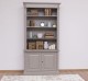 Biblioteca 2 usi BAS + vitrina deschisa SUP, Colectia Directoire, scara nu este inclusa in pret de la Rustic Butique PS75BAS + PS471SUP - Culoare_P029++P030A - 2 STRATURI DE CULORI ANTICHIZAT