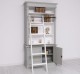 Biblioteca 2 usi BAS + vitrina deschisa SUP, Colectia Directoire, scara nu este inclusa in pret de la Rustic Butique PS75BAS + PS471SUP - Culoare Ext._P077 / Culoare Int._P004 - DUBLU COLOR