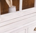 Bufet cu 6 usi, 6 sertare BAS + 3 usi sticla SUP de la Rustic Butique PS179BAS+SUP - Culoare Ext._P080 / Culoare Int._P001 - DUBLU COLOR