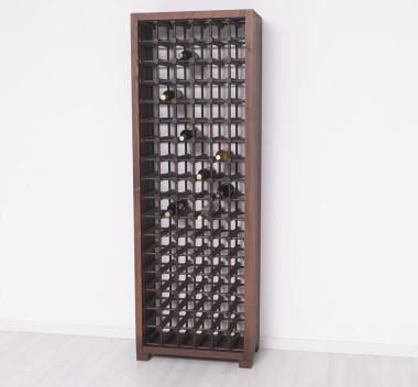 Suport pentru 102 sticle de vin de la Rustic Butique PS736 - Culoare_P081 - LACUIT & VOPSIT
