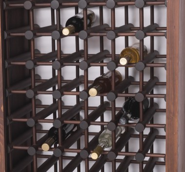 Suport pentru 102 sticle de vin de la Rustic Butique PS736 - Culoare_P081 - LACUIT & VOPSIT