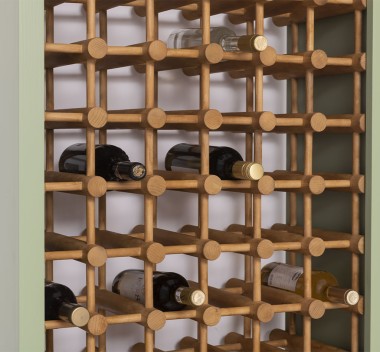 Suport pentru 102 sticle de vin de la Rustic Butique PS736 - Culoare Ext._P054 / Culoare Int._P002 - DUBLU COLOR