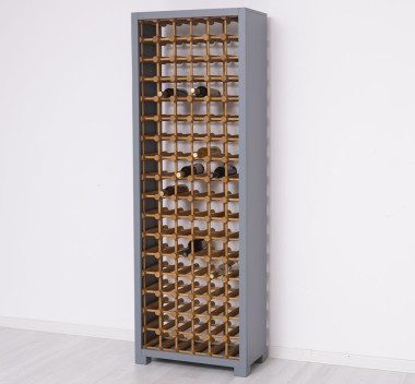 Suport pentru 102 sticle de vin de la Rustic Butique PS736 - Culoare Ext._P042 / Culoare Int._P002 - DUBLU COLOR