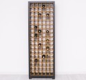 Suport pentru 102 sticle de vin de la Rustic Butique PS736 - Culoare Ext._P003 / Culoare Int._P002 - DUBLU COLOR