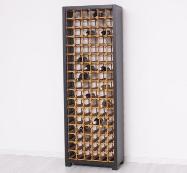 Suport pentru 102 sticle de vin de la Rustic Butique PS736 - Culoare Ext._P003 / Culoare Int._P002 - DUBLU COLOR