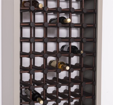 Suport pentru 102 sticle de vin de la Rustic Butique PS736 - Culoare Ext._P030 / Culoare Int._P081 - DUBLU COLOR