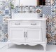 Mobilier baie Chic cu 2 usi si 1 sertar, sertarul pe sine soft close de la Rustic Butique PS737 - Culoare_P004 - VOPSIT