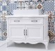 Mobilier baie Chic cu 2 usi si 1 sertar, sertarul pe sine soft close de la Rustic Butique PS737 - Culoare_P004 - VOPSIT