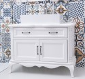 Mobilier baie Chic cu 2 usi si 1 sertar, sertarul pe sine soft close de la Rustic Butique PS737 - Culoare_P004 - VOPSIT