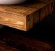 Suport pentru lavoare duble din brad cu set de fixare in perete de la Rustic Butique PS741 - Culoare_P064 - PERIAT ADANC