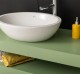 Suport pentru lavoare duble din brad cu set de fixare in perete de la Rustic Butique PS741 - Culoare_P054 - VOPSIT