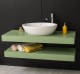 Suport pentru lavoare duble din brad cu set de fixare in perete de la Rustic Butique PS741 - Culoare_P054 - VOPSIT