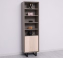 Dulap cu 1 usa Slatted de la Rustic Butique PS749 - Culoare Corp_P030 - Culoare Usi_P095 - DUBLU COLOR