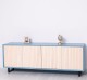Comoda cu 4 usi Slatted de la Rustic Butique PS753 - Culoare Corp_P053 - Culoare Usi_P095 - DUBLU COLOR