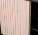 Mobila baie cu 2 usi, 2 lavoare- neinclus in preti Slatted de la Rustic Butique PS759 - Culoare Corp_P003 - Culoare Usi_P095 - DUBLU COLOR