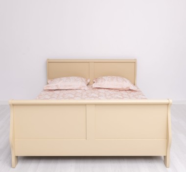 Pat cu 2 sertare, tip printesa 180x200cm de la Rustic Butique PS61 - Culoare_P032 - VOPSIT
