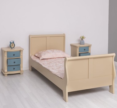 Pat tip printesa 90x200cm de la Rustic Butique PS61 - Culoare_P032 - VOPSIT
