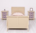 Pat tip printesa 90x200cm de la Rustic Butique PS61 - Culoare_P032 - VOPSIT