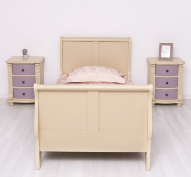 Pat tip printesa 90x200cm de la Rustic Butique PS61 - Culoare_P032 - VOPSIT