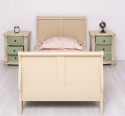 Pat tip printesa 90x200cm de la Rustic Butique PS61 - Culoare_P032 - VOPSIT