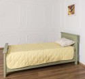 Pat cu 2 sertare 90x200cm de la Rustic Butique PS114 - Culoare_P025++P054A - 2 STRATURI DE CULORI ANTICHIZAT