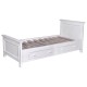 Pat cu 2 sertare 90x200cm de la Rustic Butique PS114 - Culoare_P030++P004A - 2 STRATURI DE CULORI ANTICHIZAT