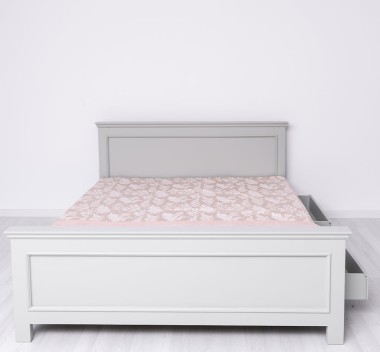 Pat cu 2 sertare 140x200cm de la Rustic Butique PS114 - Culoare_P077 - VOPSIT