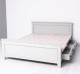 Pat cu 2 sertare 140x200cm de la Rustic Butique PS114 - Culoare_P077 - VOPSIT