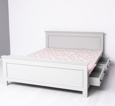 Pat cu 2 sertare 140x200cm de la Rustic Butique PS114 - Culoare_P077 - VOPSIT
