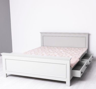 Pat cu 2 sertare 140x200cm de la Rustic Butique PS114 - Culoare_P077 - VOPSIT