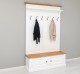 Cuier cu 2 usi, cu blat stejar de la Rustic Butique PS366 - Culoare Top si Cornise_P089 - Culoare Corp_P004 - DUBLU COLOR