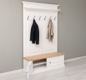 Cuier cu 2 usi, cu blat stejar de la Rustic Butique PS366 - Culoare TopP_0 - Culoare Corp_P004 - DUBLU COLOR