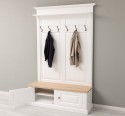 Cuier cu 2 usi, cu blat stejar de la Rustic Butique PS366 - Culoare TopP_0 - Culoare Corp_P004 - DUBLU COLOR