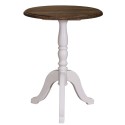 Masa cafea rotunda, blat stejar de la Rustic Butique PS400 - Top Culoare_P064 - Corp Culoare_P015A - DUBLU COLOR