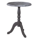 Masa cafea rotunda, blat stejar de la Rustic Butique PS400 - Top Culoare_P065 - Corp Culoare_P028A - DUBLU COLOR