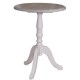 Masa cafea rotunda, blat stejar de la Rustic Butique PS400 - Top Culoare_P067 - Corp Culoare_P015A - DUBLU COLOR