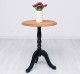 Masa cafea rotunda, blat stejar de la Rustic Butique PS400 - Culoare Top_P089 - Culoare Corp_P003 - DUBLU COLOR