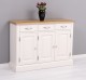 Dulap cu 3 usi si 3 sertare, blat stejar de la Rustic Butique PS433 - Culoare Top_P061 - Culoare Corp_P015 - DUBLU COLOR