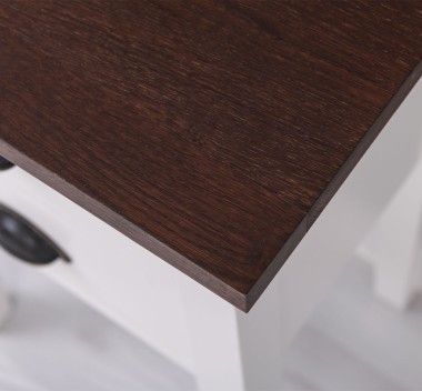 Noptiera cu 2 sertare, blat stejar de la Rustic Butique PS475 - Culoare Top_P081 - Culoare Corp_P039A - DUBLU COLOR