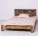Pat cu tablie 180x200cm de la Rustic Butique PS613-180x200 - Culoare_P064 - PERIAT ADANC