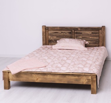 Pat cu tablie 180x200cm de la Rustic Butique PS613-180x200 - Culoare_P064 - PERIAT ADANC